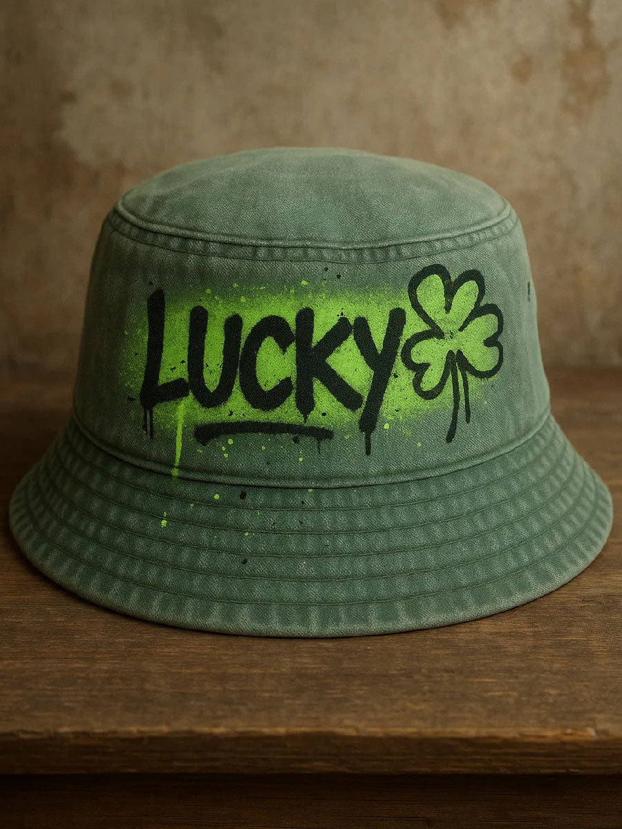 St. Patrick's Day Printed Casual Bucket Hat