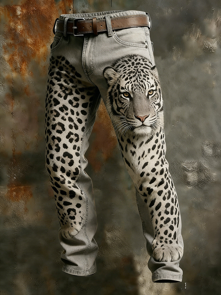 Men's Retro Business Style Casual Work Trousers