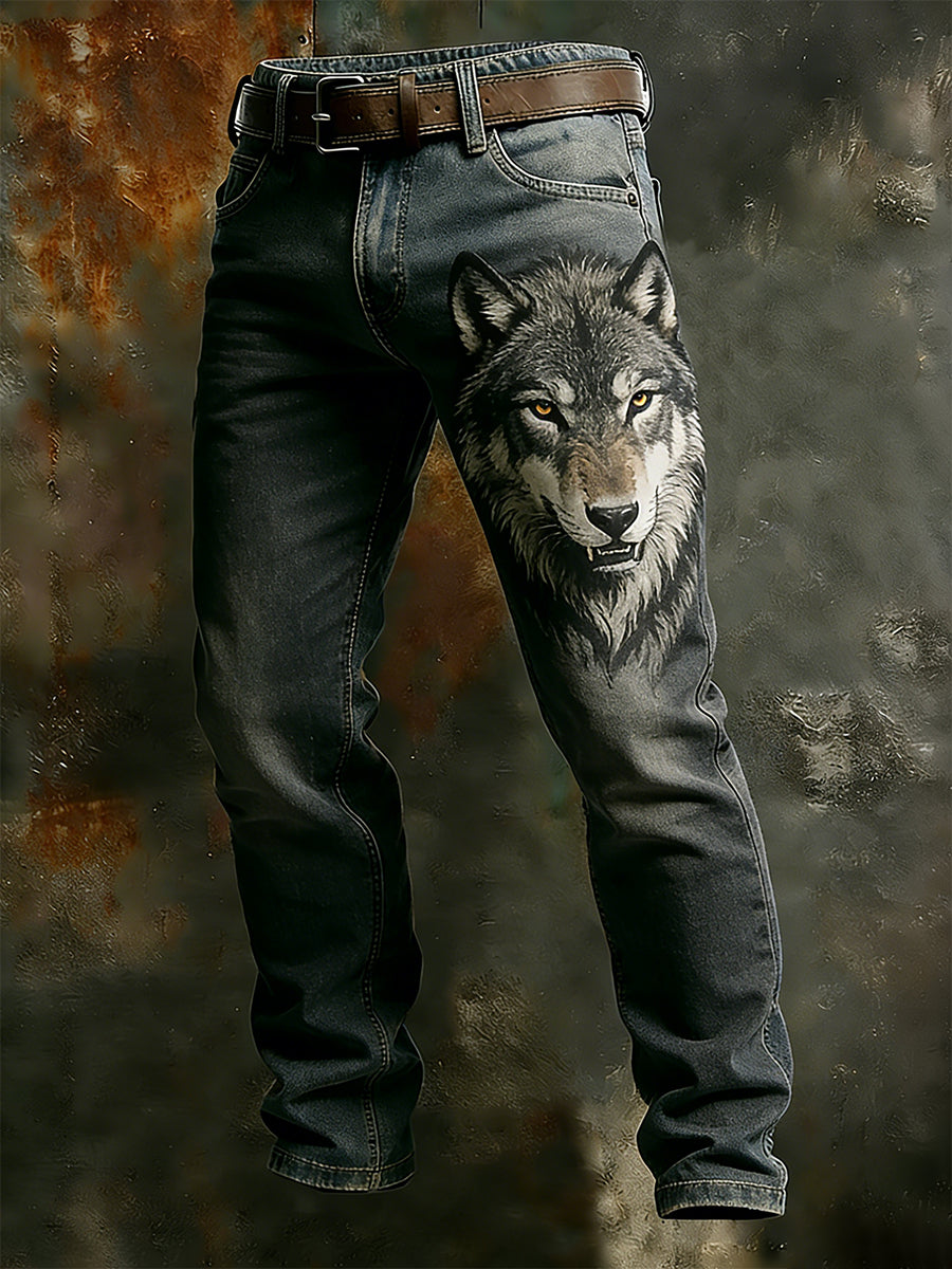 Men's Retro Business Style Casual Work Trousers