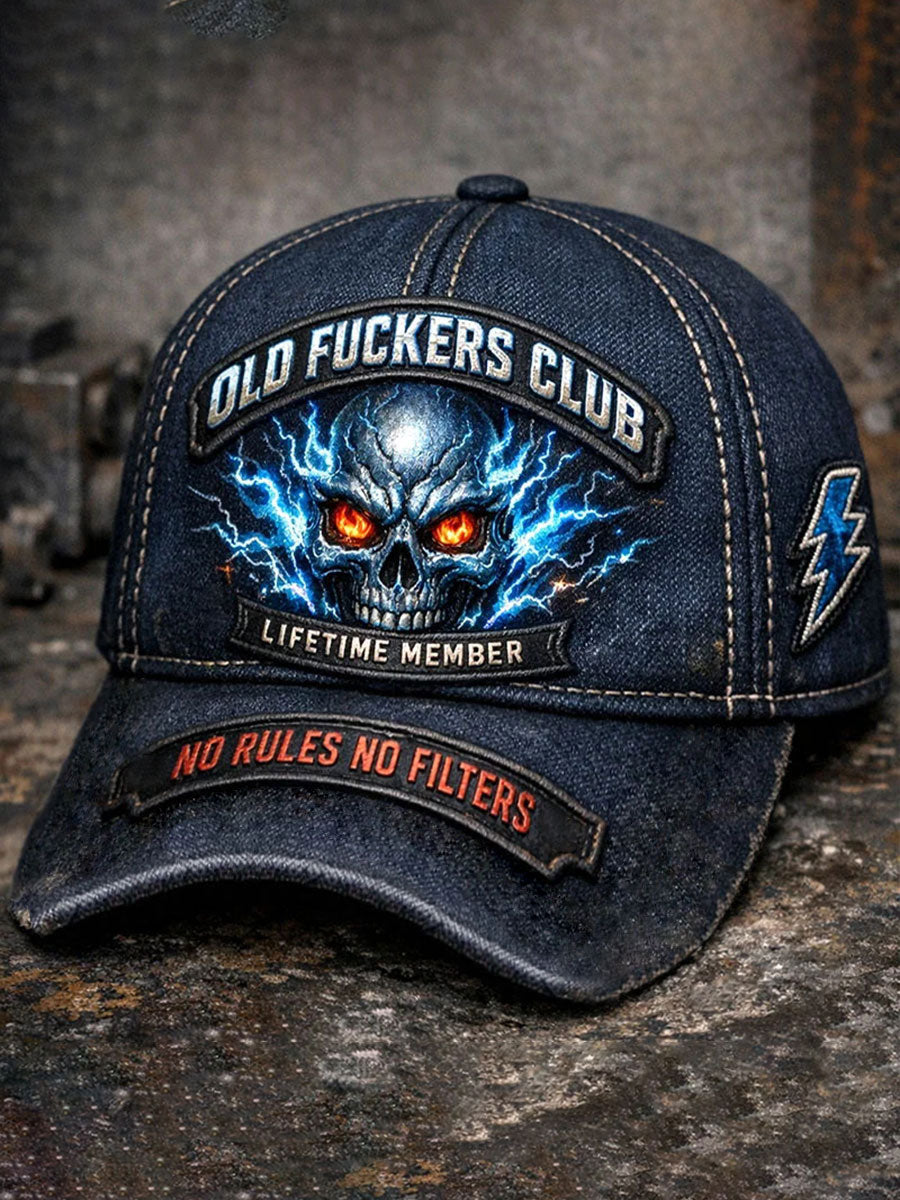 Old Fuckers Club Printed Casual Unisex Cap