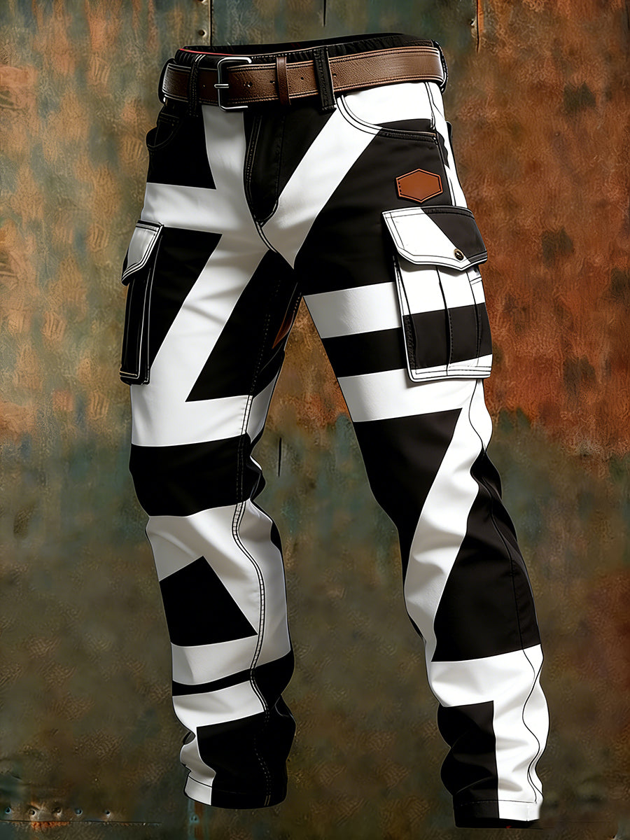 Men's Retro Business Style Casual Work Trousers