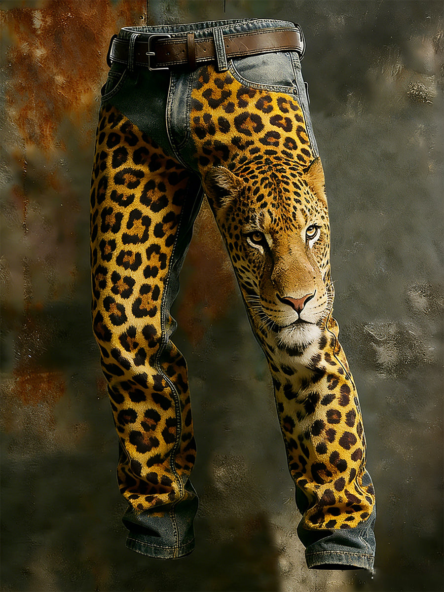 Men's Retro Business Style Casual Work Trousers