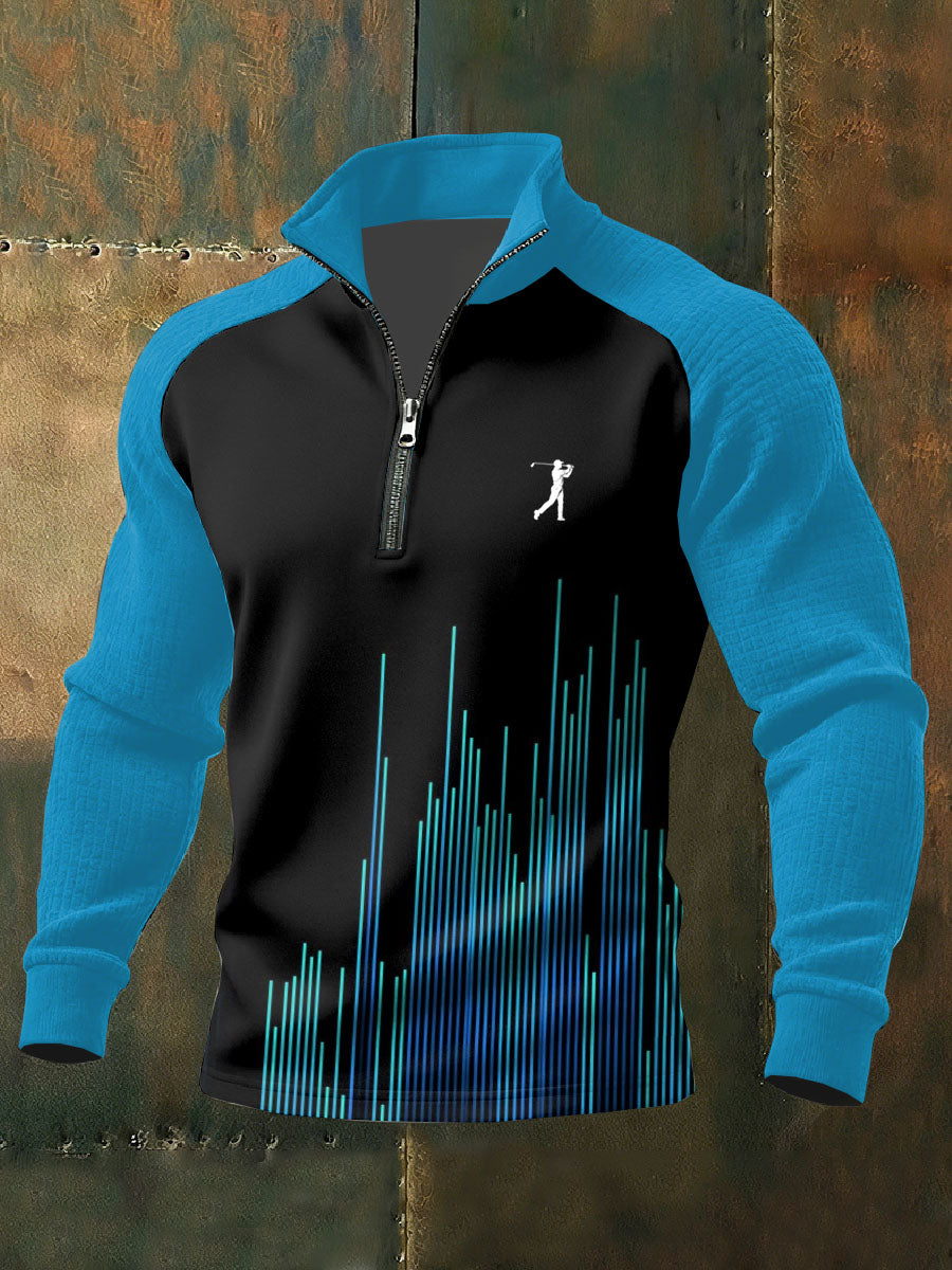 Men's Vintage Business Style Printed Casual Sweatshirt