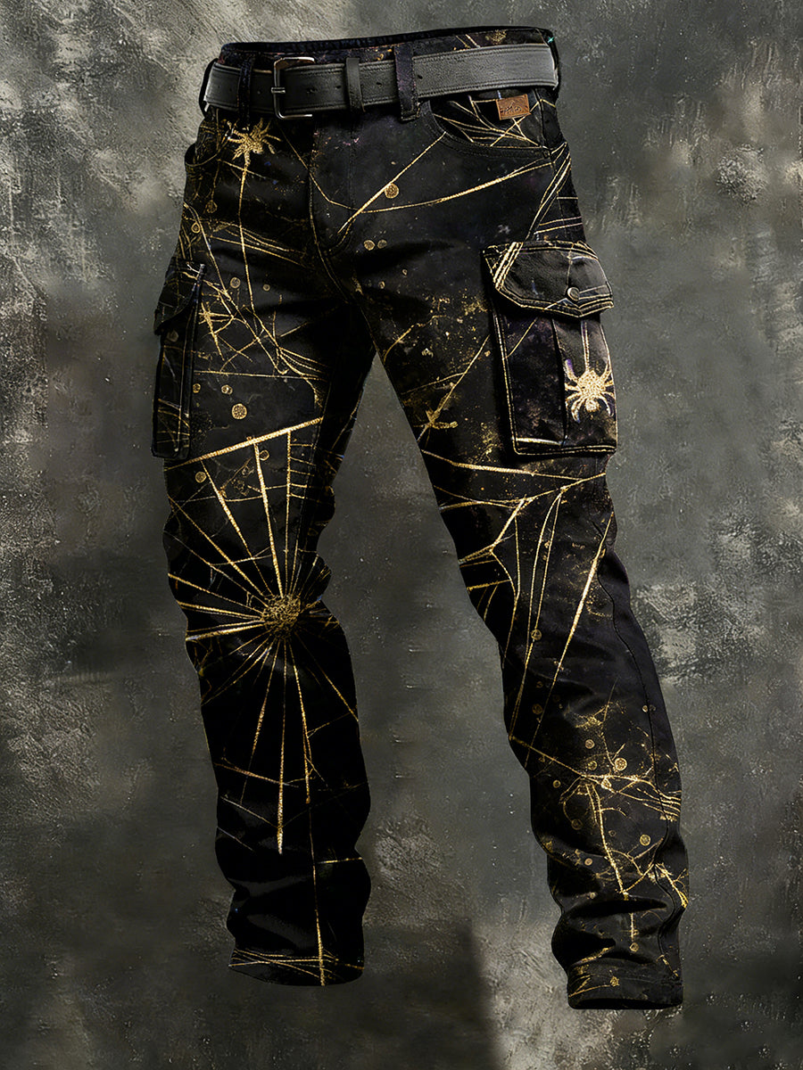 Men's Retro Business Style Casual Work Trousers