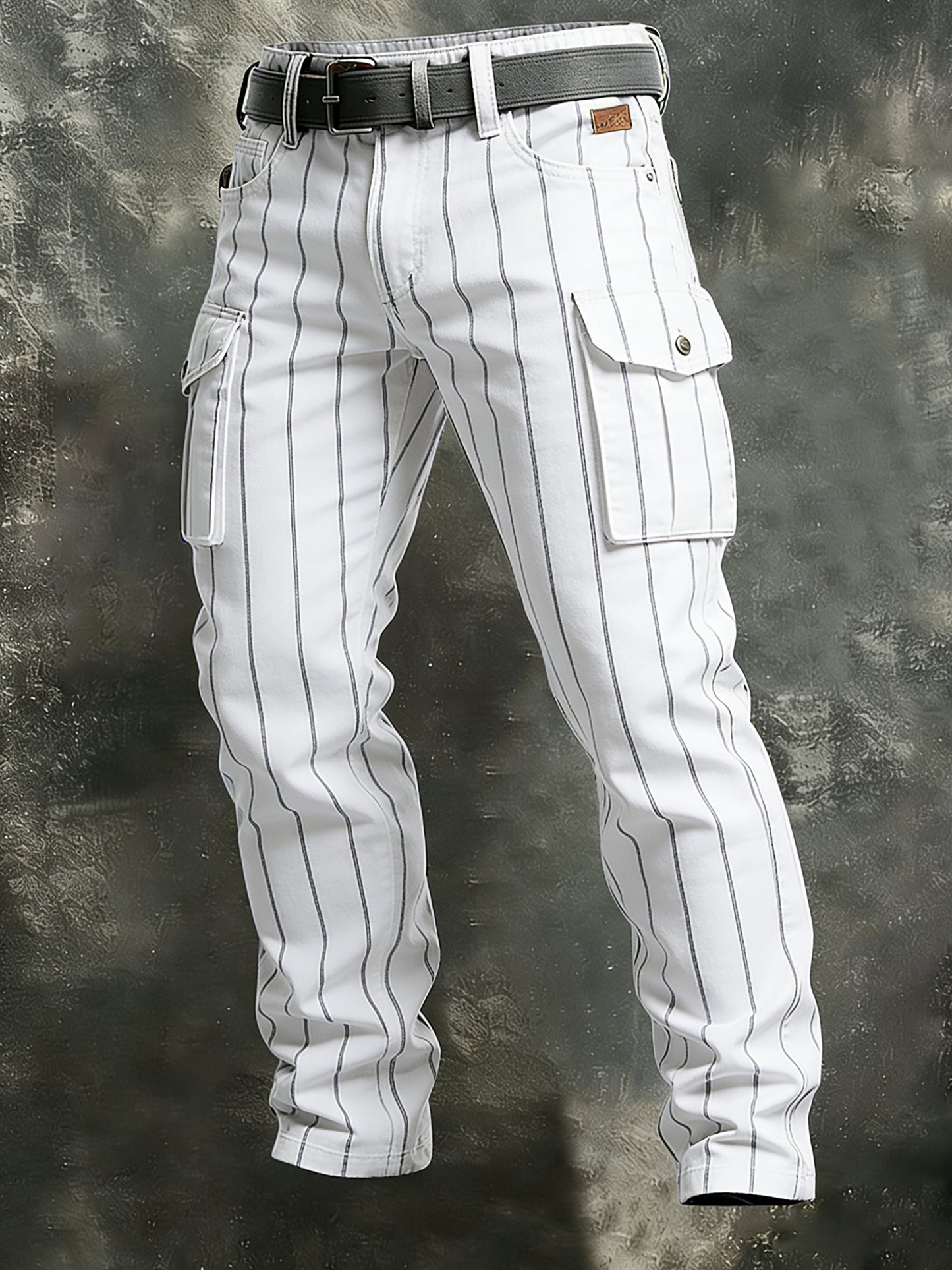 Men's Retro Business Style Casual Work Trousers