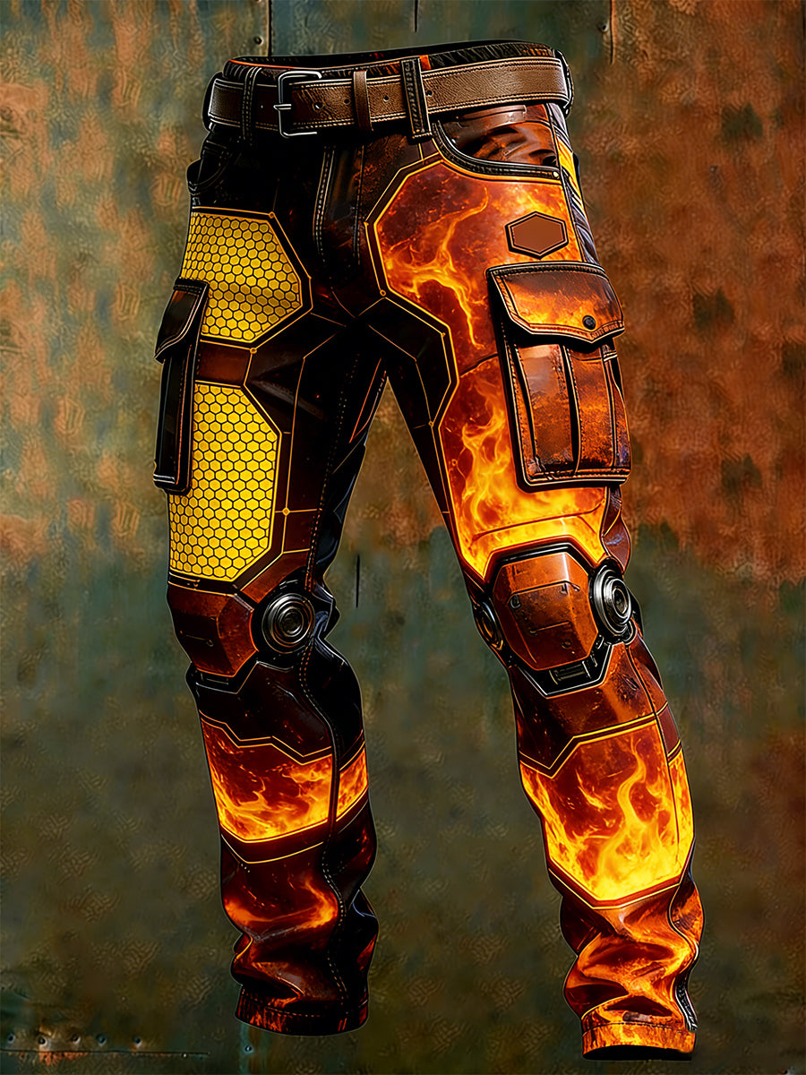 Men's Retro Business Style Casual Work Trousers