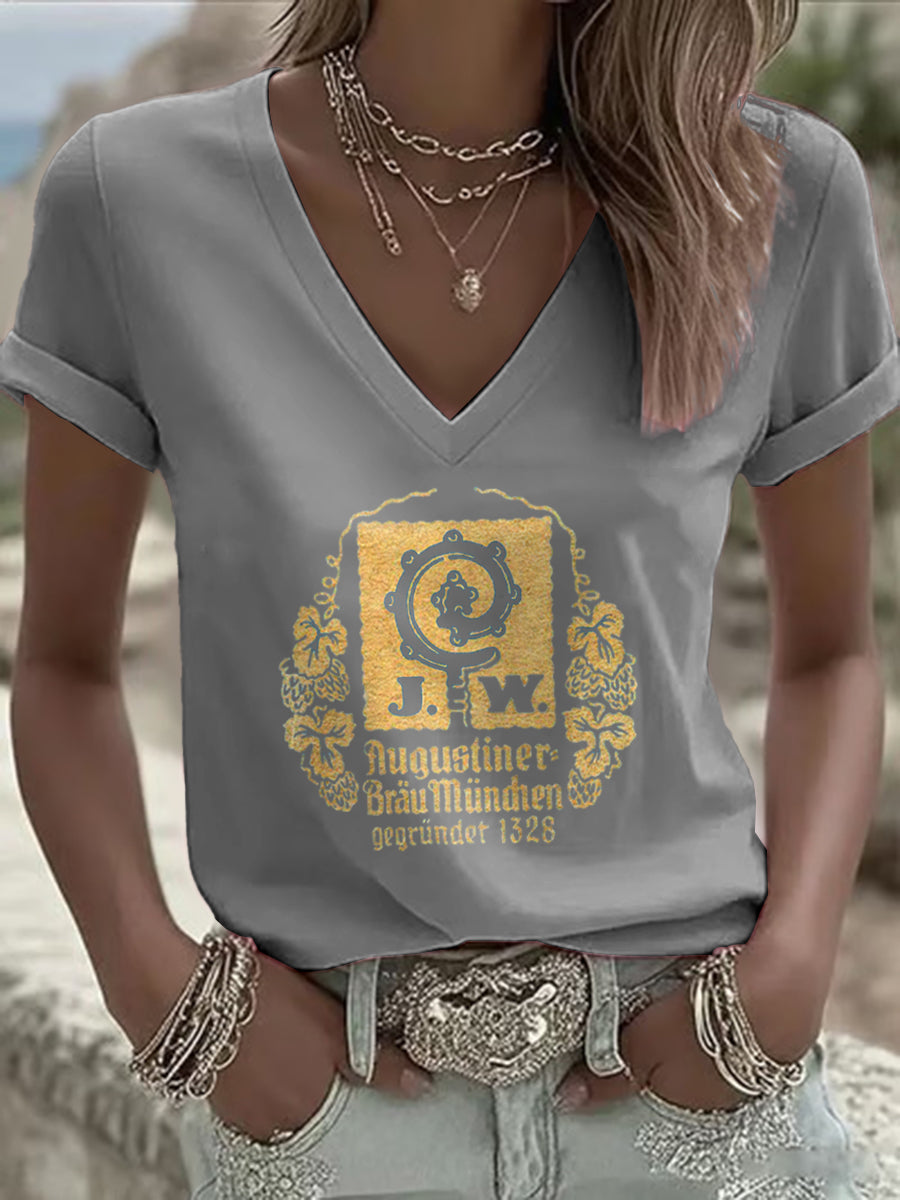 Women's Beer Lover short-sleeved T-shirt