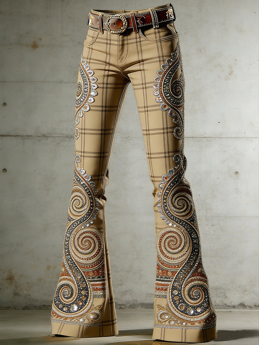 Women's Bohemia Art Printed Irregular Skirt