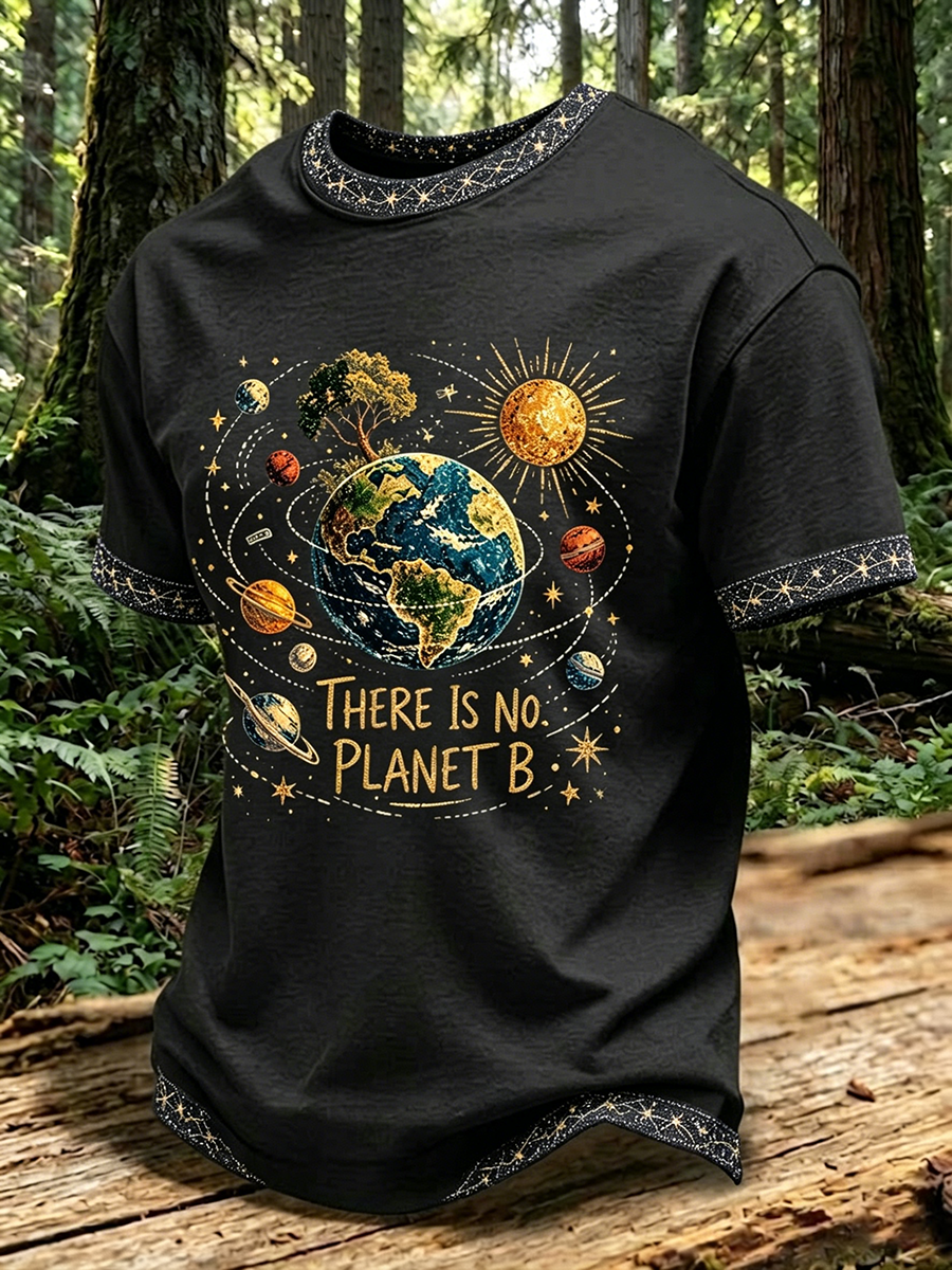 Men's There Is No Planet B Short Sleeves T-shirt