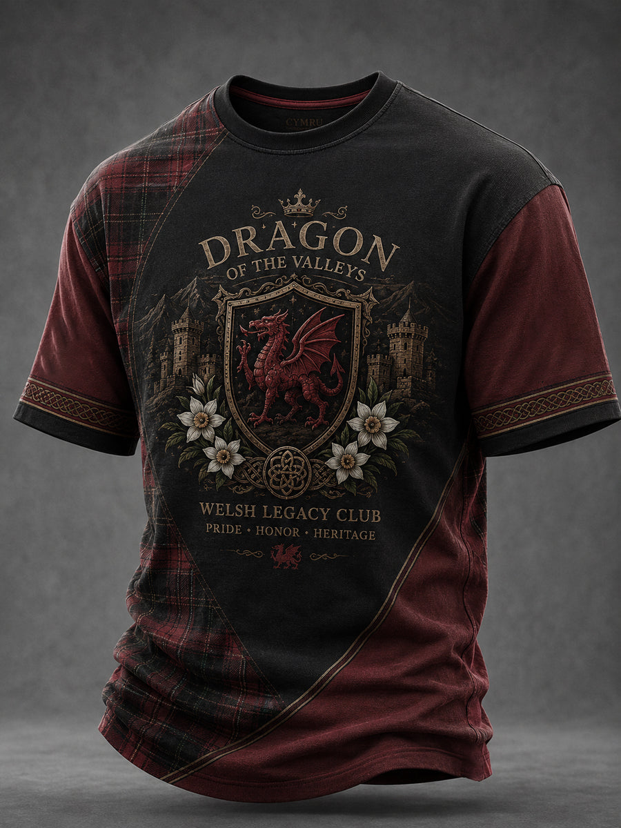 Men's Welsh Dragon Printed T-shirt