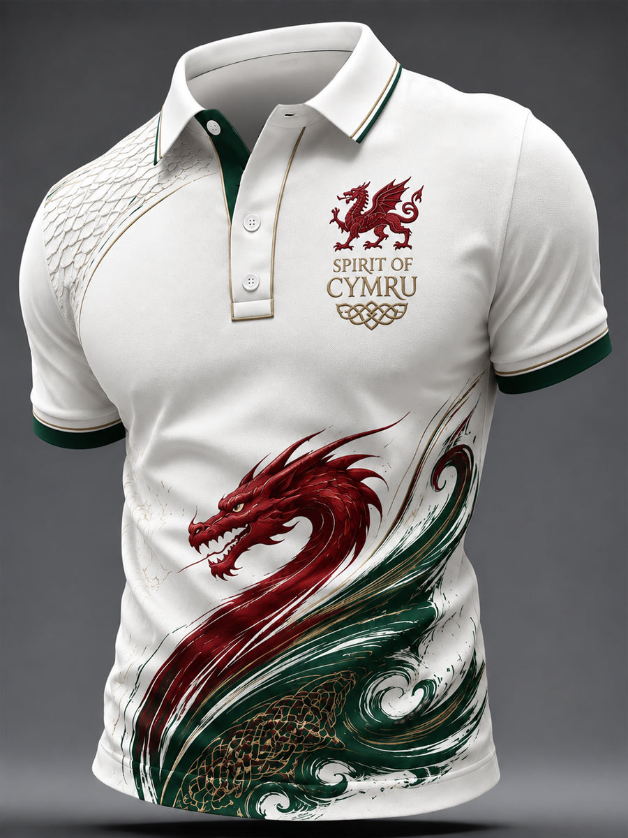 Men's Welsh Dragon Printed Shirt