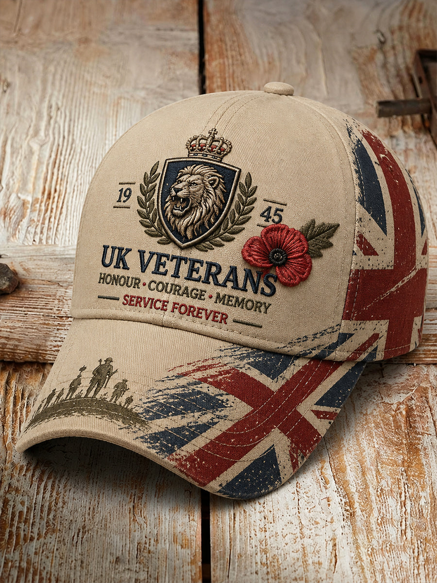 Men's Hat With Military Commemorative Print