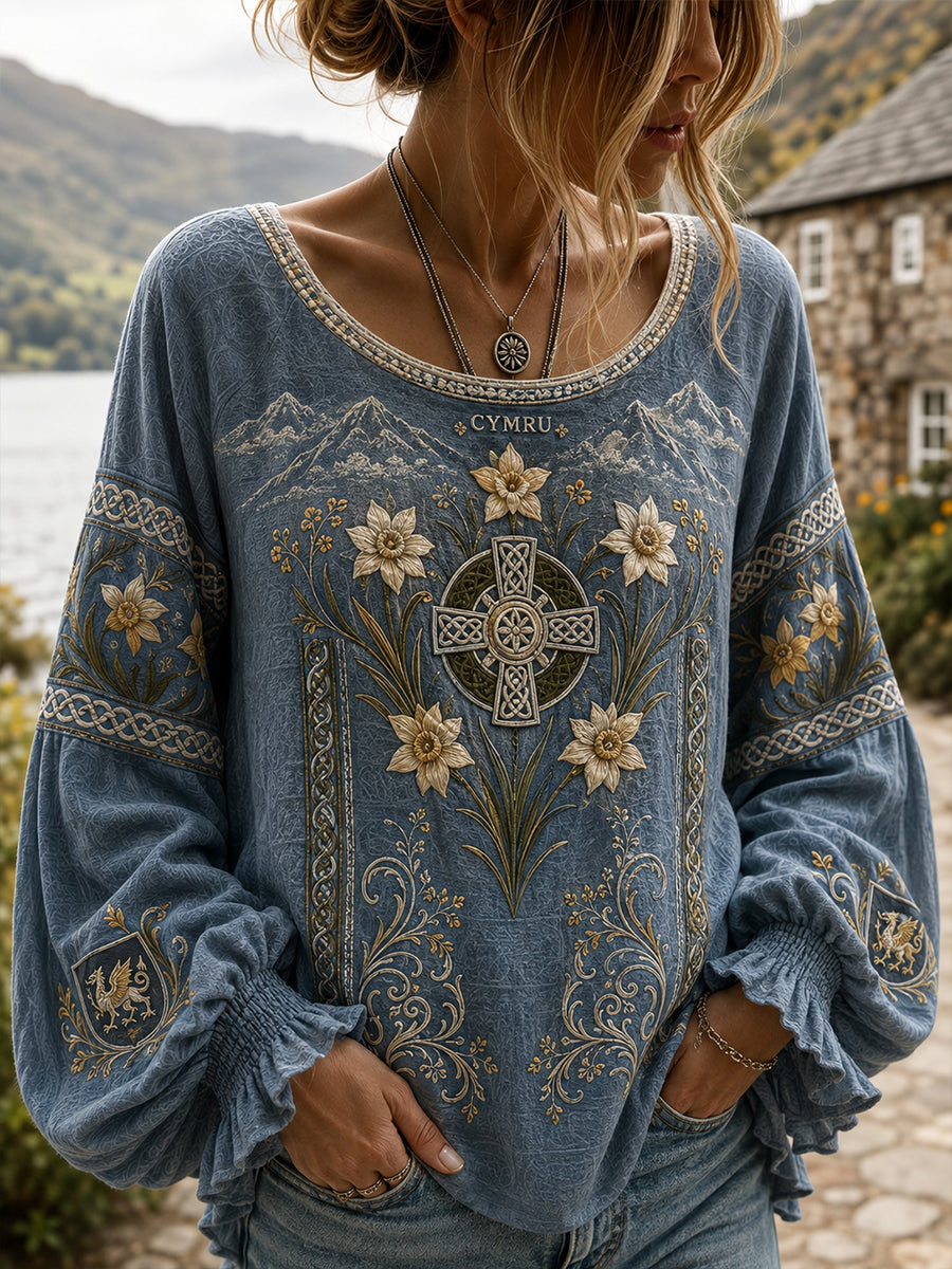 Women's Wales Uk Cotton-Linen Shirt