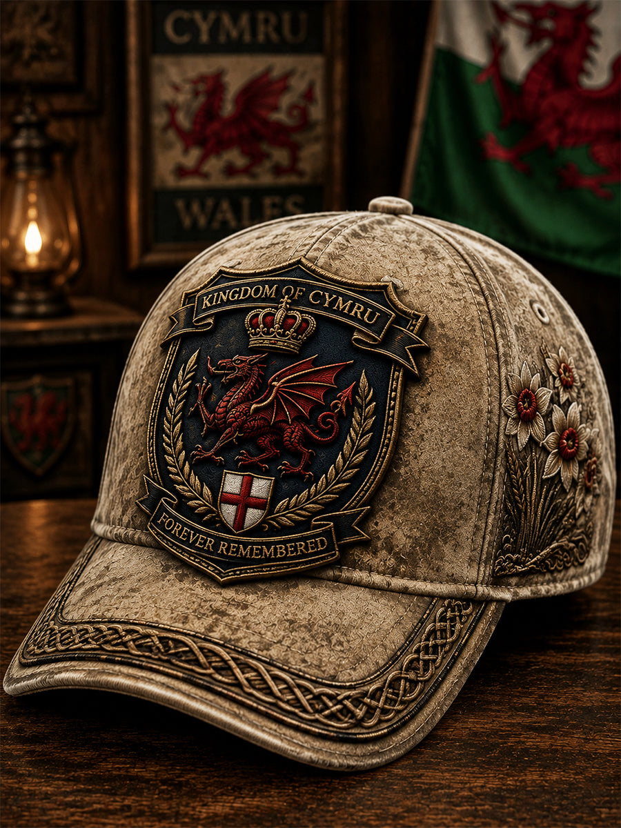 Men's Welsh Red Dragon Printed Hat