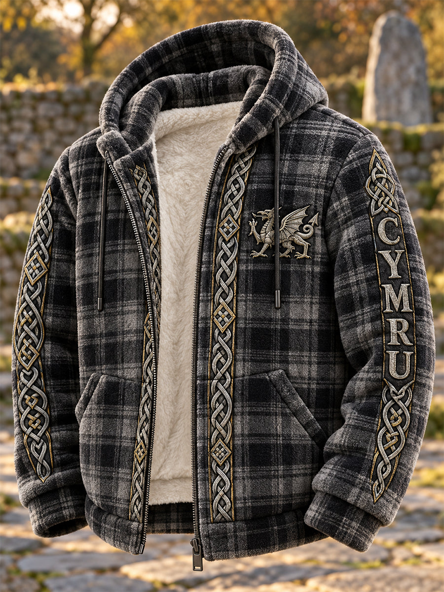 Men's Welsh-Style Print Flannel Jacket