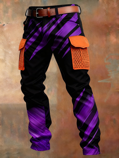 Men's Retro Business Style Casual Work Trousers