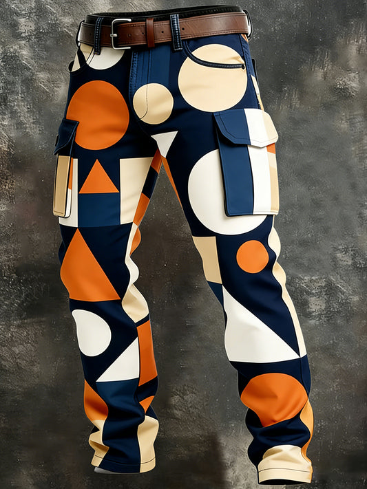 Men's Retro Business Style Casual Work Trousers