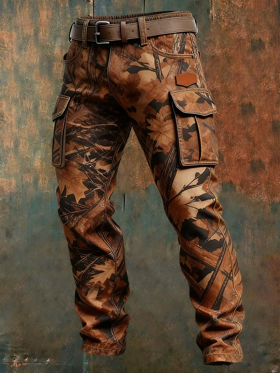 Men's Retro Business Style Casual Work Trousers