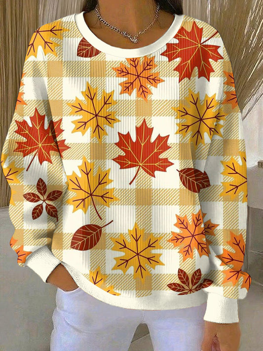 Women's Thanksgiving Print Casual Sweatshirt
