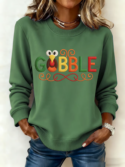 Women's Gobble Turkey Casual Sweatshirt