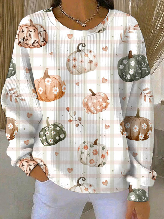 Women's Thanksgiving Print Casual Sweatshirt