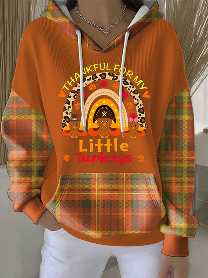Women's Thankful For My Little Turkeys Hoodie