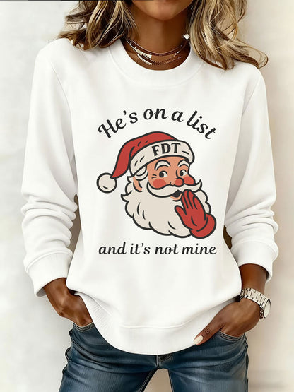 Women's Santa Claus FDT Print Sweatshirt