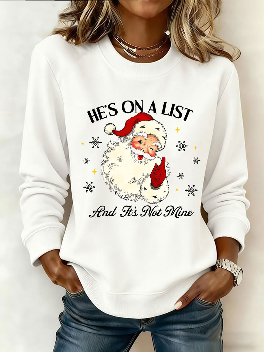 Women's Santa Claus FDT Print Sweatshirt