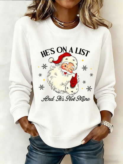 Women's Santa Claus FDT Print Sweatshirt