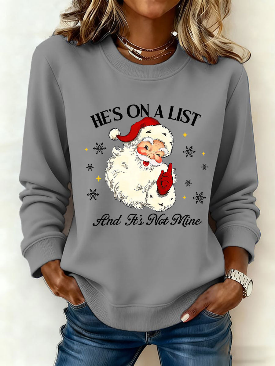 Women's Santa Claus FDT Print Sweatshirt