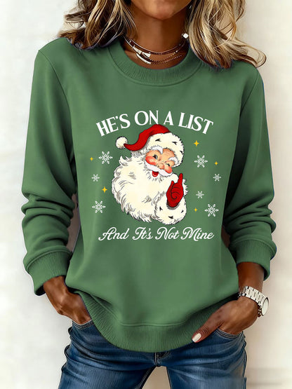 Women's Santa Claus FDT Print Sweatshirt