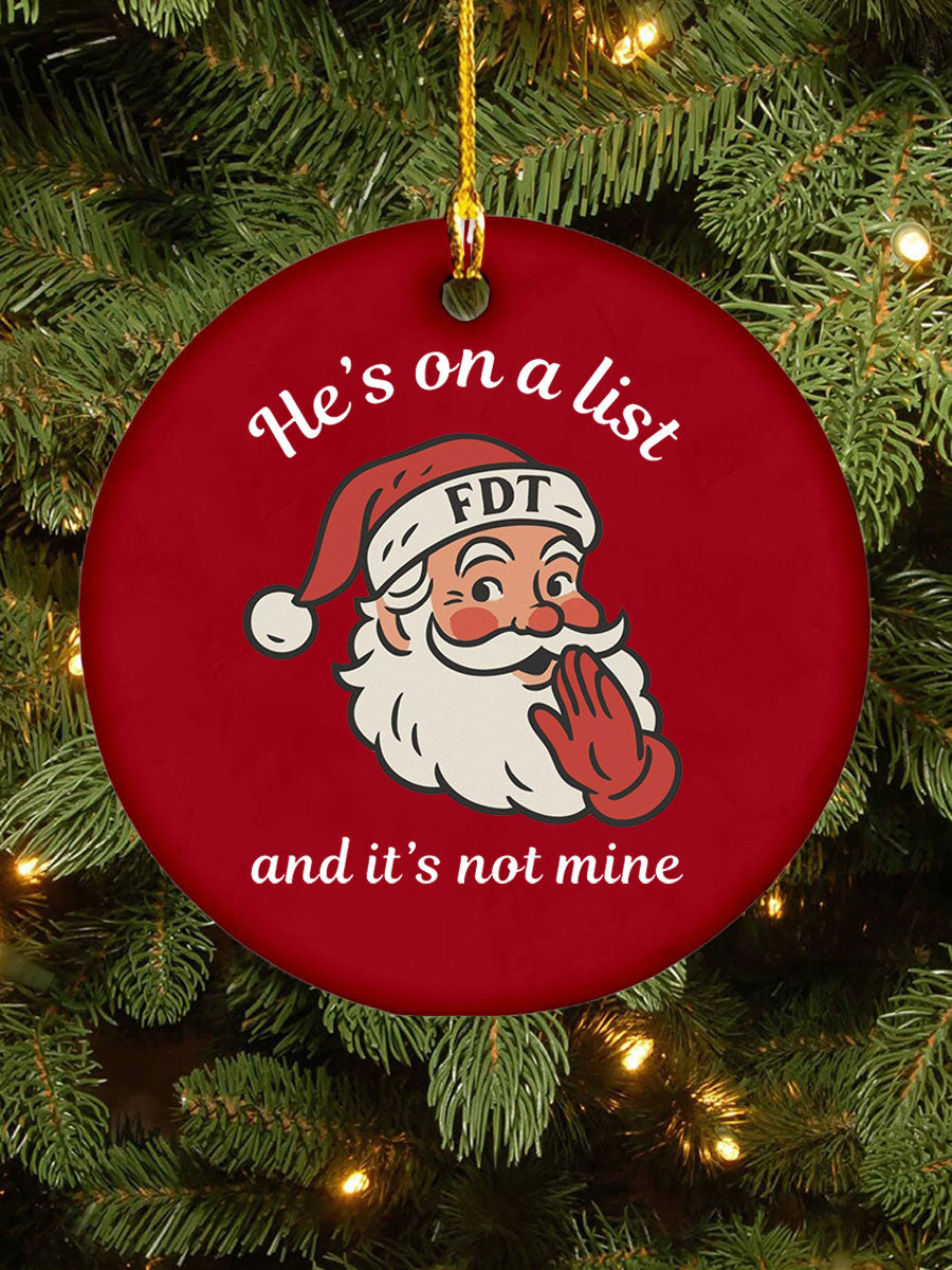 Christmas FDT Printed Acrylic Decorative Ornaments