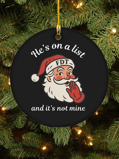 Christmas FDT Printed Acrylic Decorative Ornaments