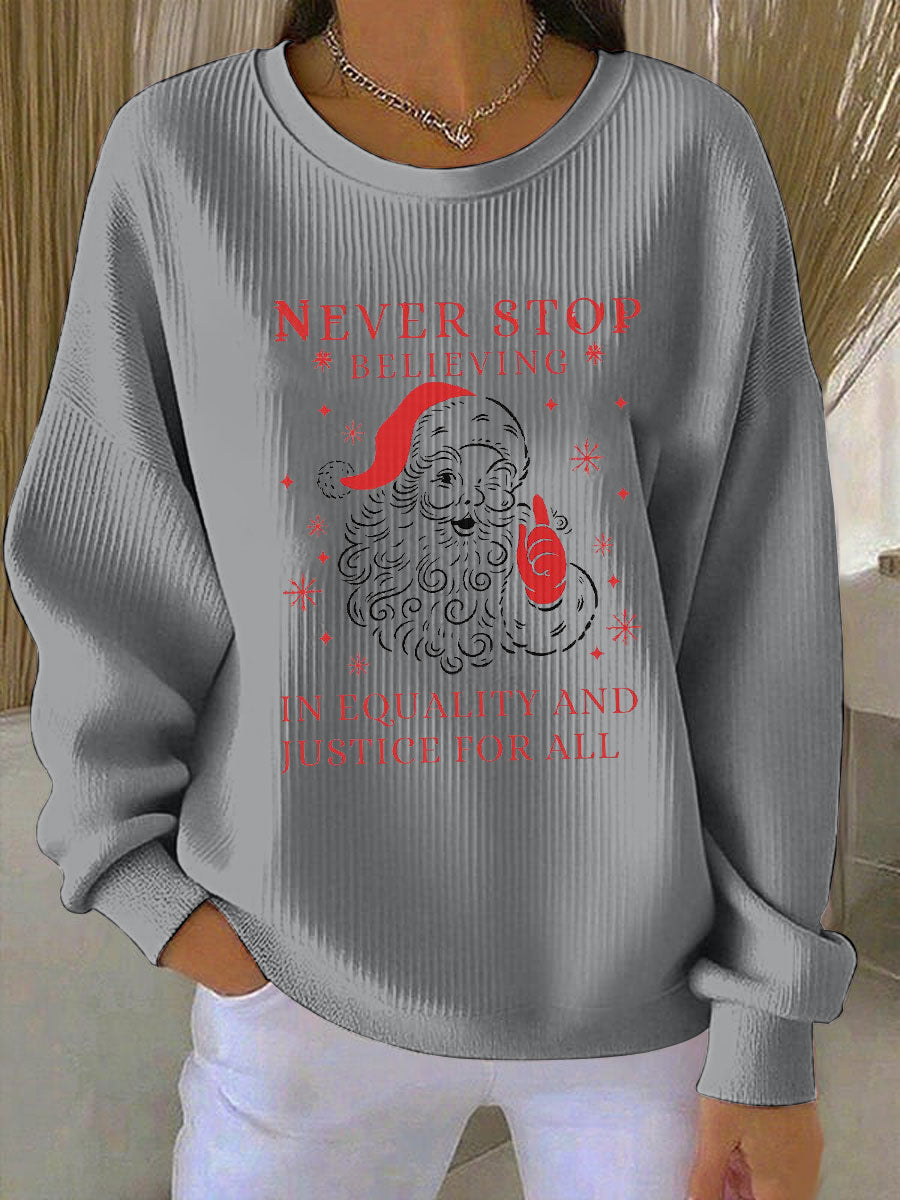 Women's Santa Claus FDT Print Sweatshirt