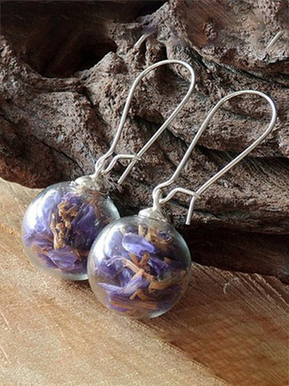 Alzheimer's Awareness Floral Earing