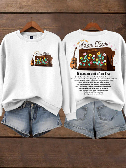 Women's End Era Music Lover Printed Sweatshirt