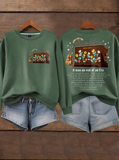 Women's End Era Music Lover Printed Sweatshirt