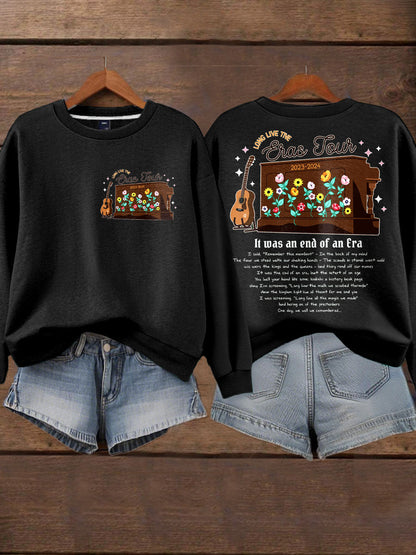 Women's End Era Music Lover Printed Sweatshirt
