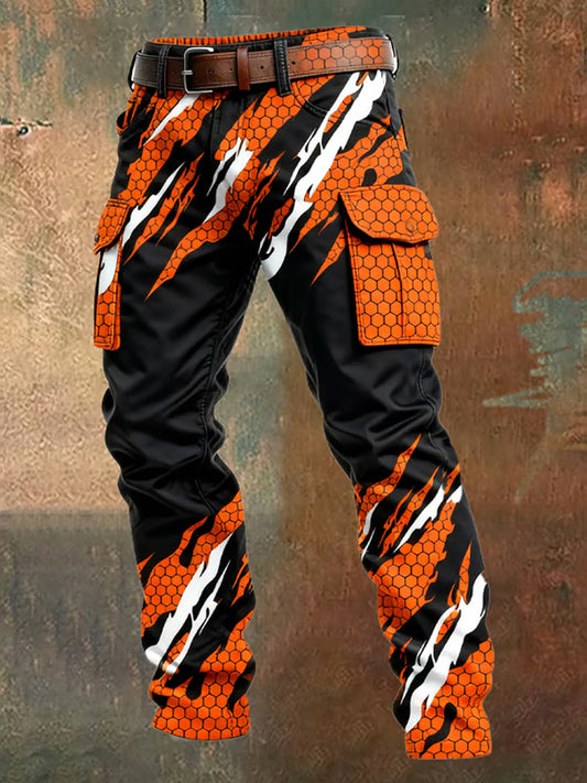 Men's Retro Business Style Casual Work Trousers