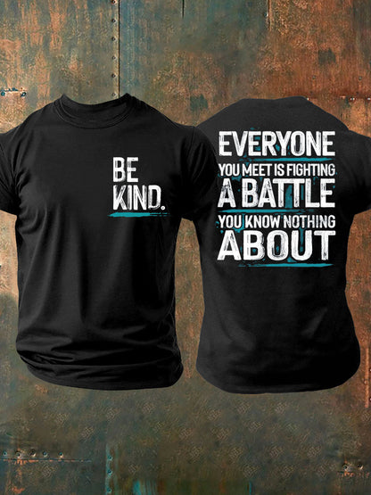 Men's PTSD Awareness Veteran Printed T-shirt