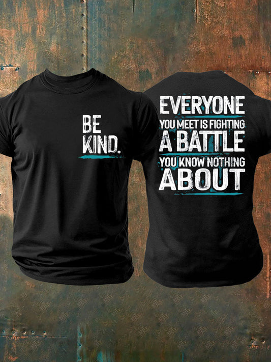 Men's PTSD Awareness Veteran Printed T-shirt