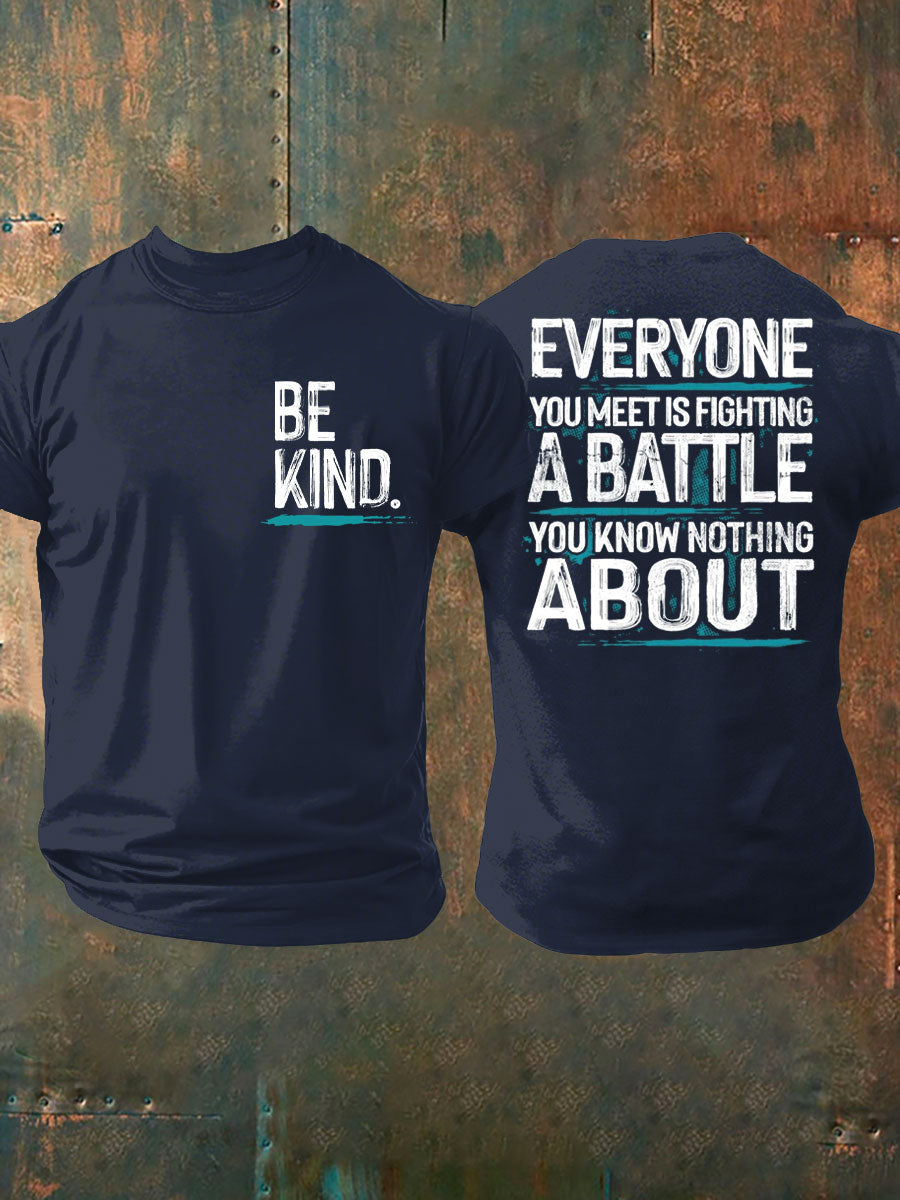 Men's PTSD Awareness Veteran Printed T-shirt