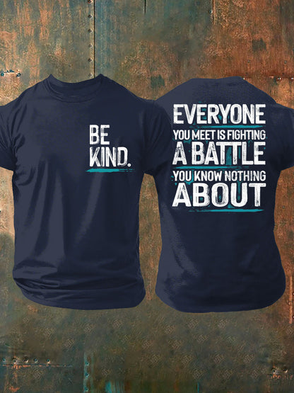 Men's PTSD Awareness Veteran Printed T-shirt