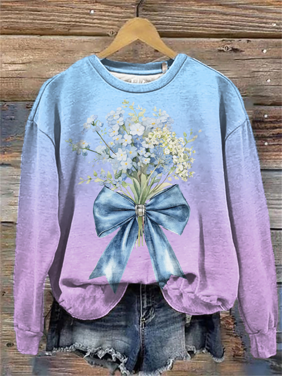 Women's Forget-Me-Not Bloom Sweatshirt