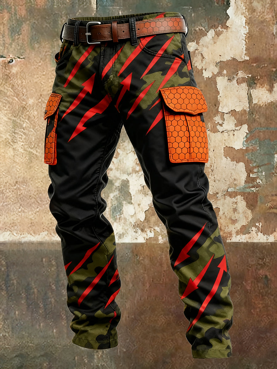 Men's Retro Business Style Casual Work Trousers