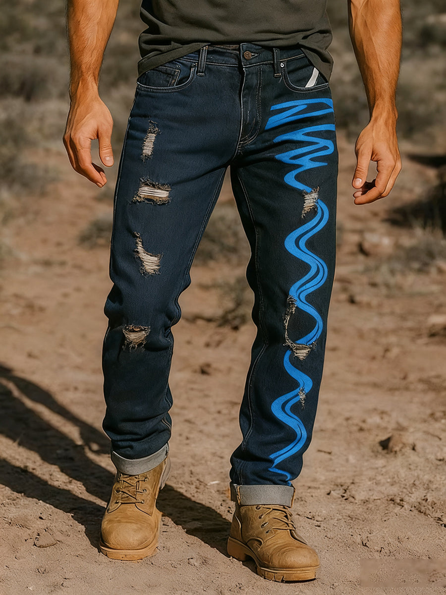 Men's Retro Business Style Casual Work Trousers