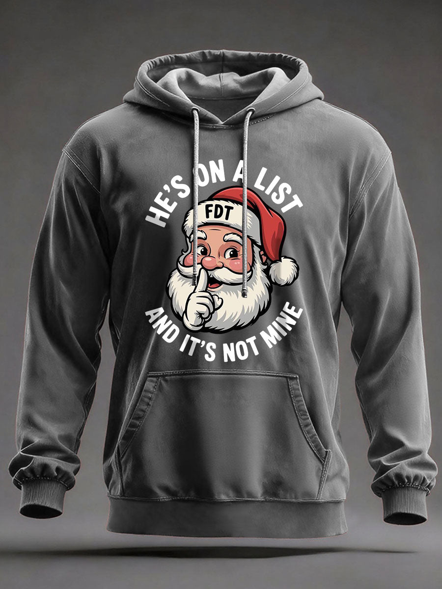 Men's Christmas FDT Print Casual Hoodie