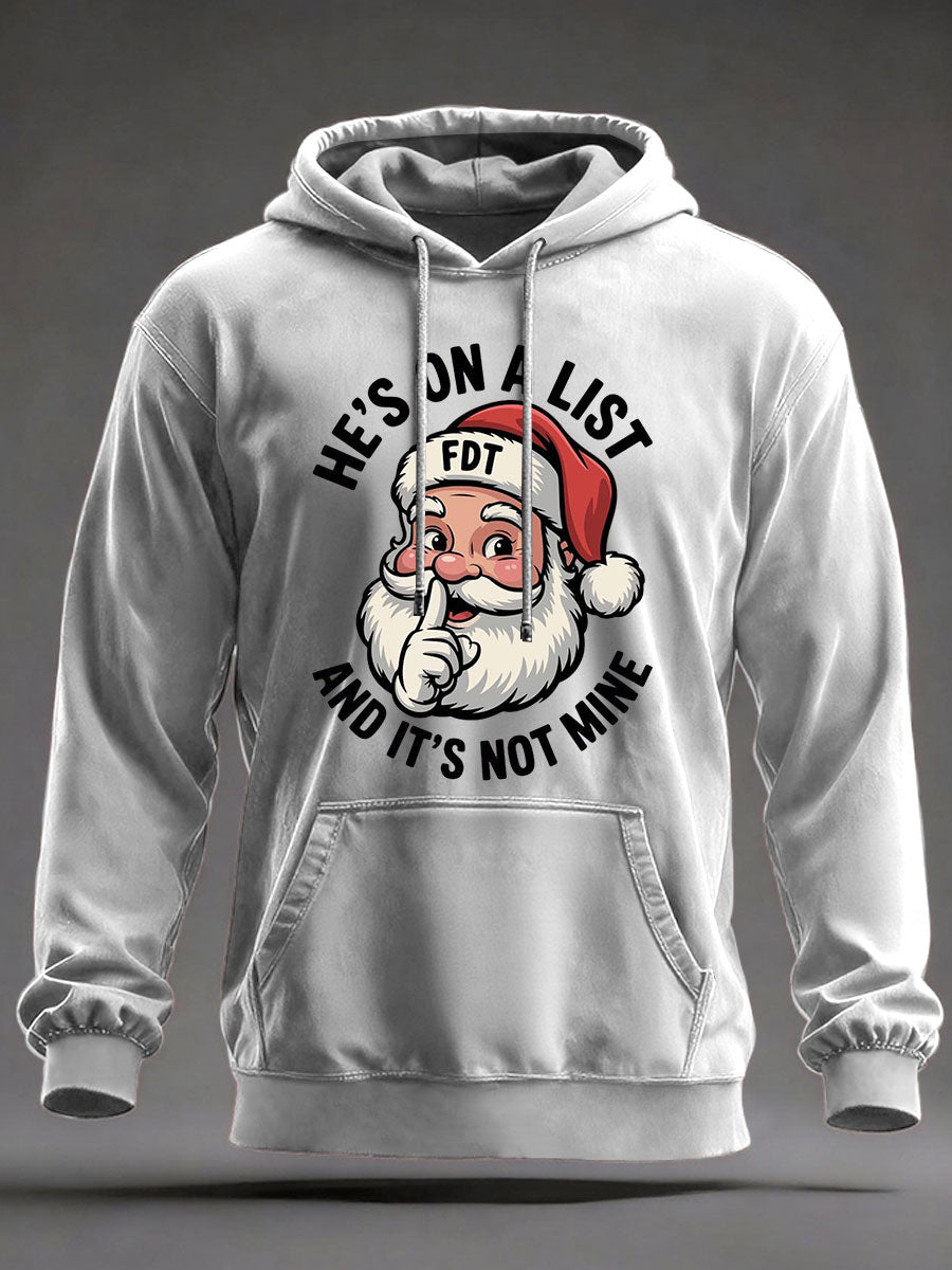 Men's Christmas FDT Print Casual Hoodie