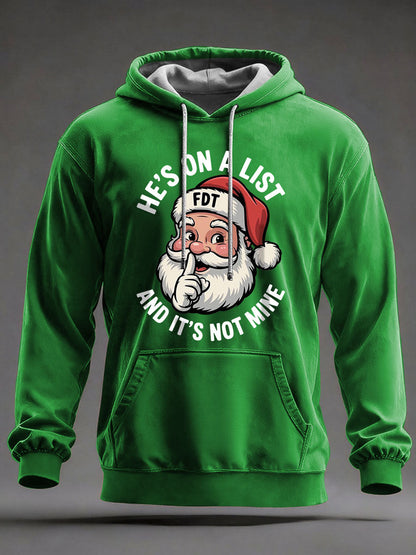 Men's Christmas FDT Print Casual Hoodie
