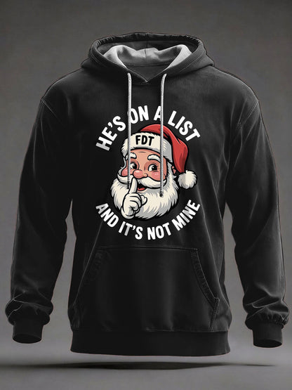 Men's Christmas FDT Print Casual Hoodie